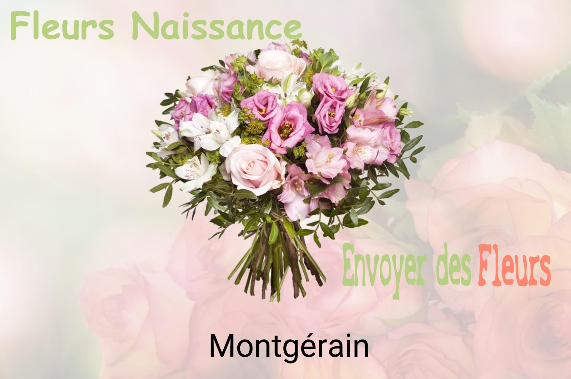 Bouquet de fleurs de naissance livré à Montgérain